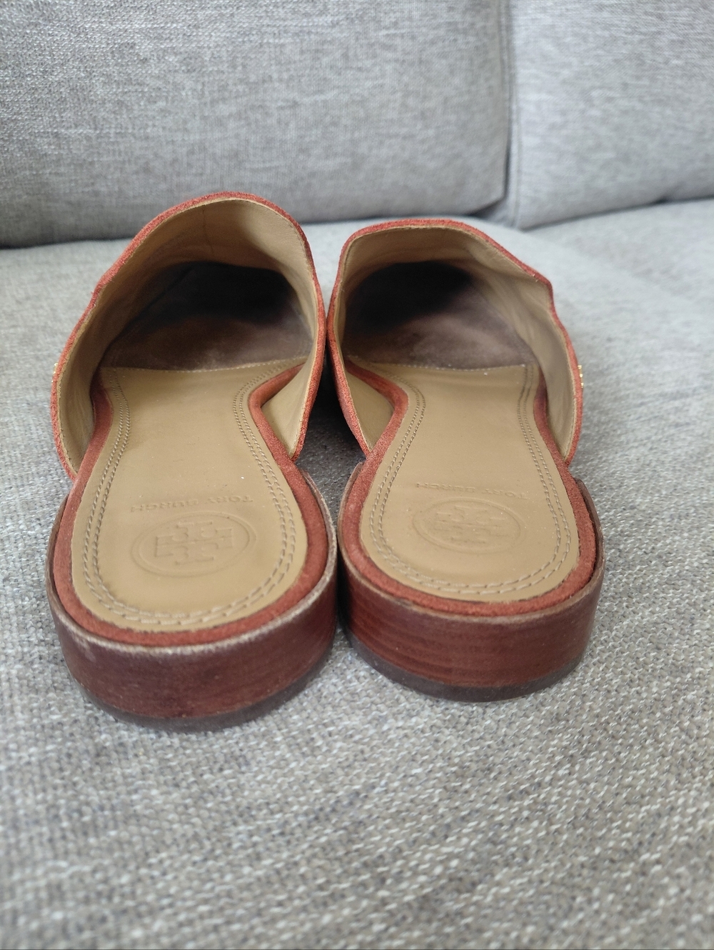 Tory Burch Carlotte Suede Leather Mule - Picture 3 of 10